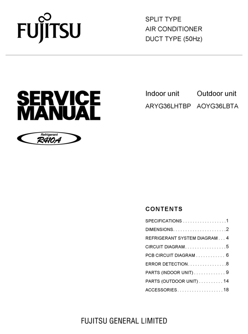 Fujitsu ARYG36LHTBP User manual Fujitsu ARYG36LHTBP User manual