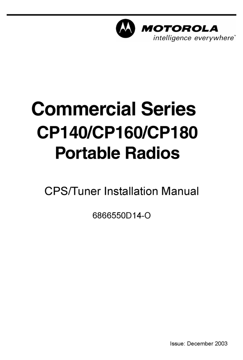 Motorola CP 140 User manual
