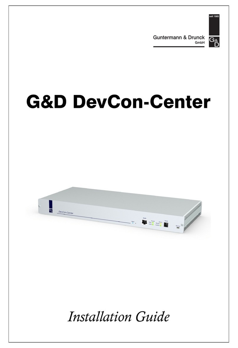 G&D DevCon-Center User manual