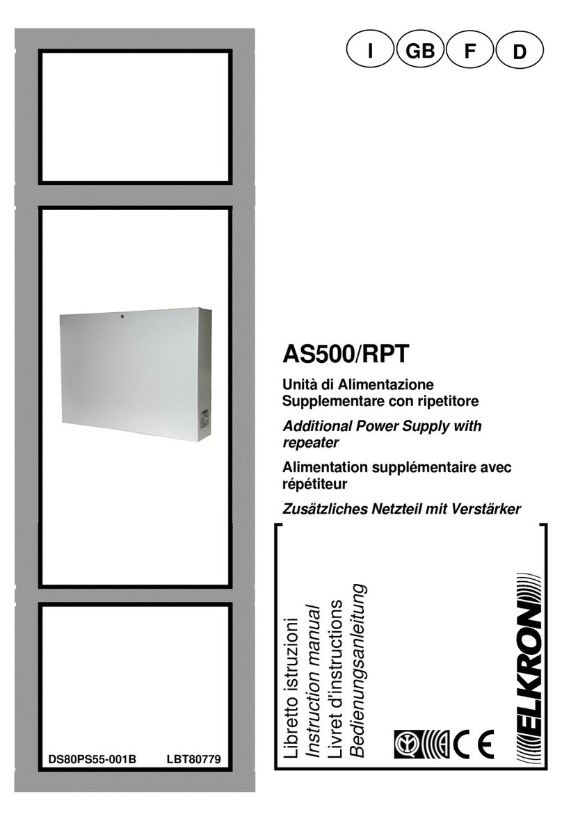 Elkron AS500/RPT instruction manual