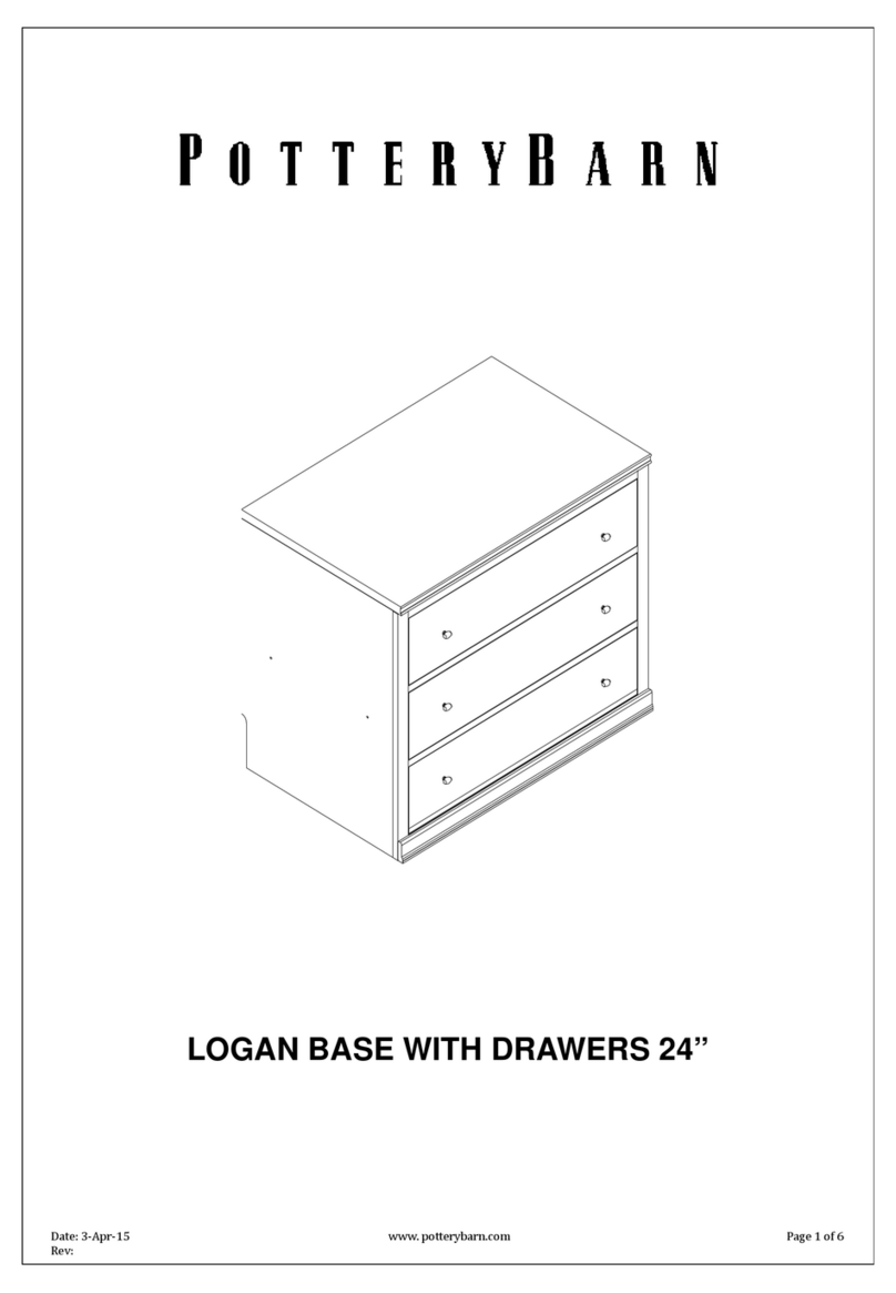 PotteryBarn LOGAN HUTCH WITH SHELVES 24 inch User manual