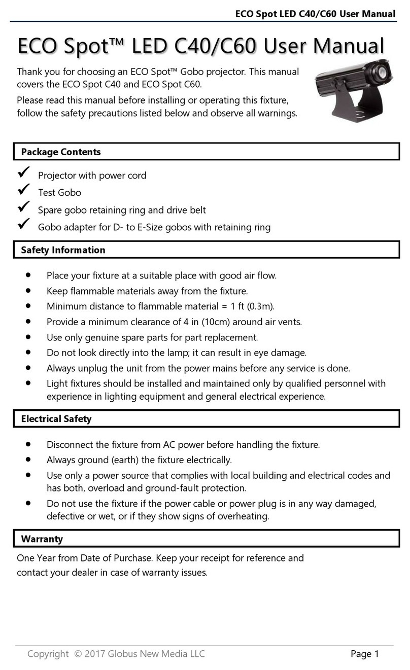 Gobo ECO SPOT C40 user manual