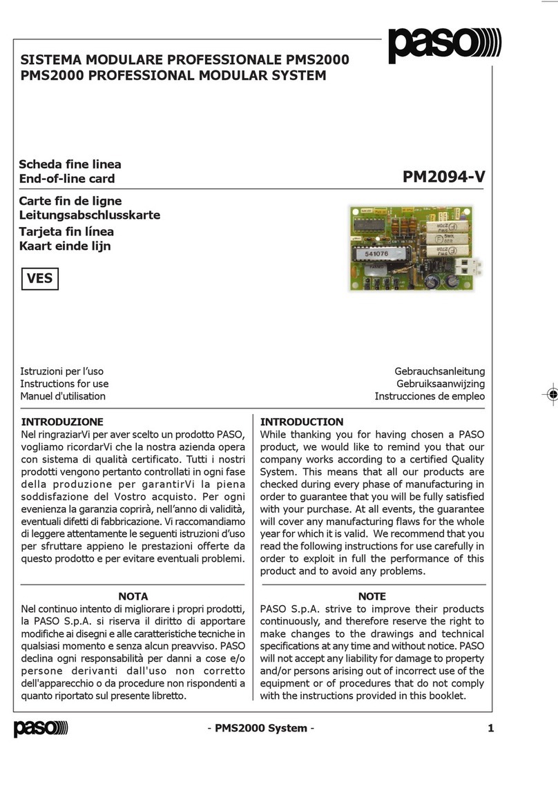Paso PM2094-V User manual