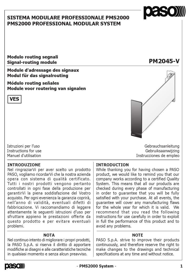 Paso PM2045-V Instructions for use