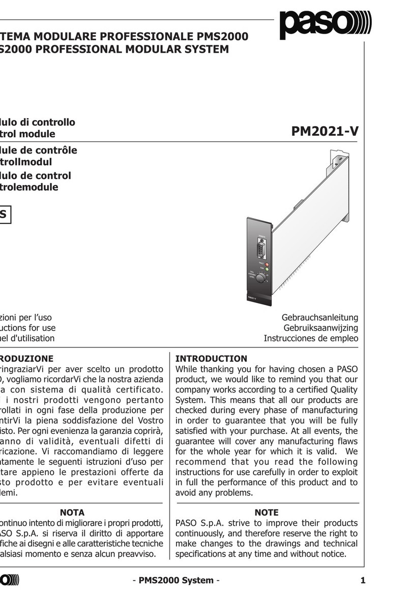 Paso PM2021-V User manual