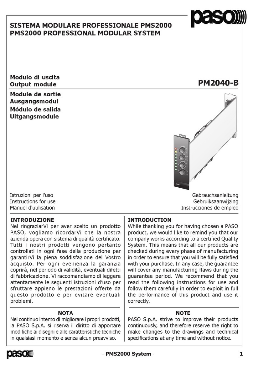 Paso PM2040-B User manual