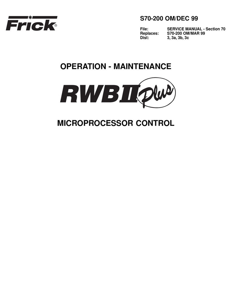 Frick RWB II Plus Troubleshooting guide
