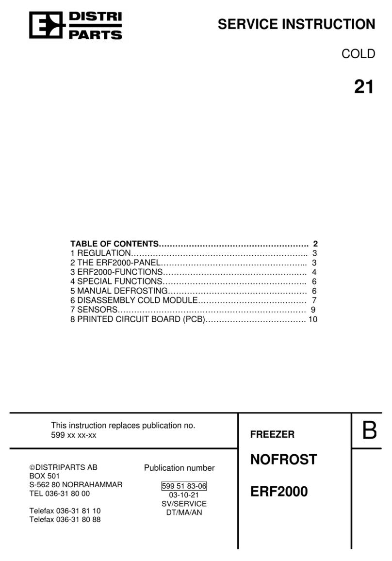 Electrolux ERF2000 Service instructions