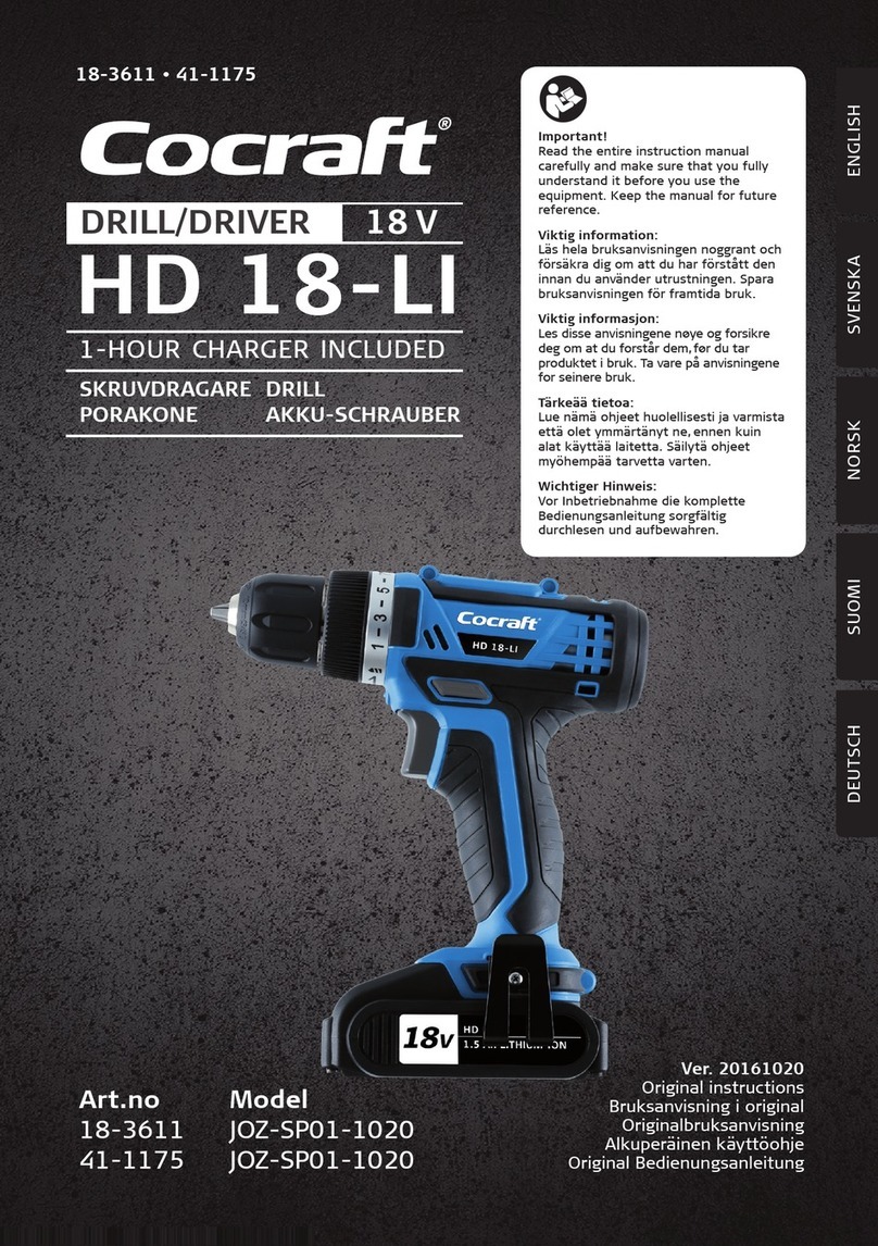 Cocraft JOZ-SP01-1020 instruction manual