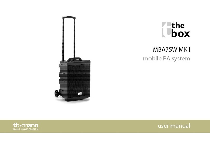 thomann MBA75W MKII user manual
