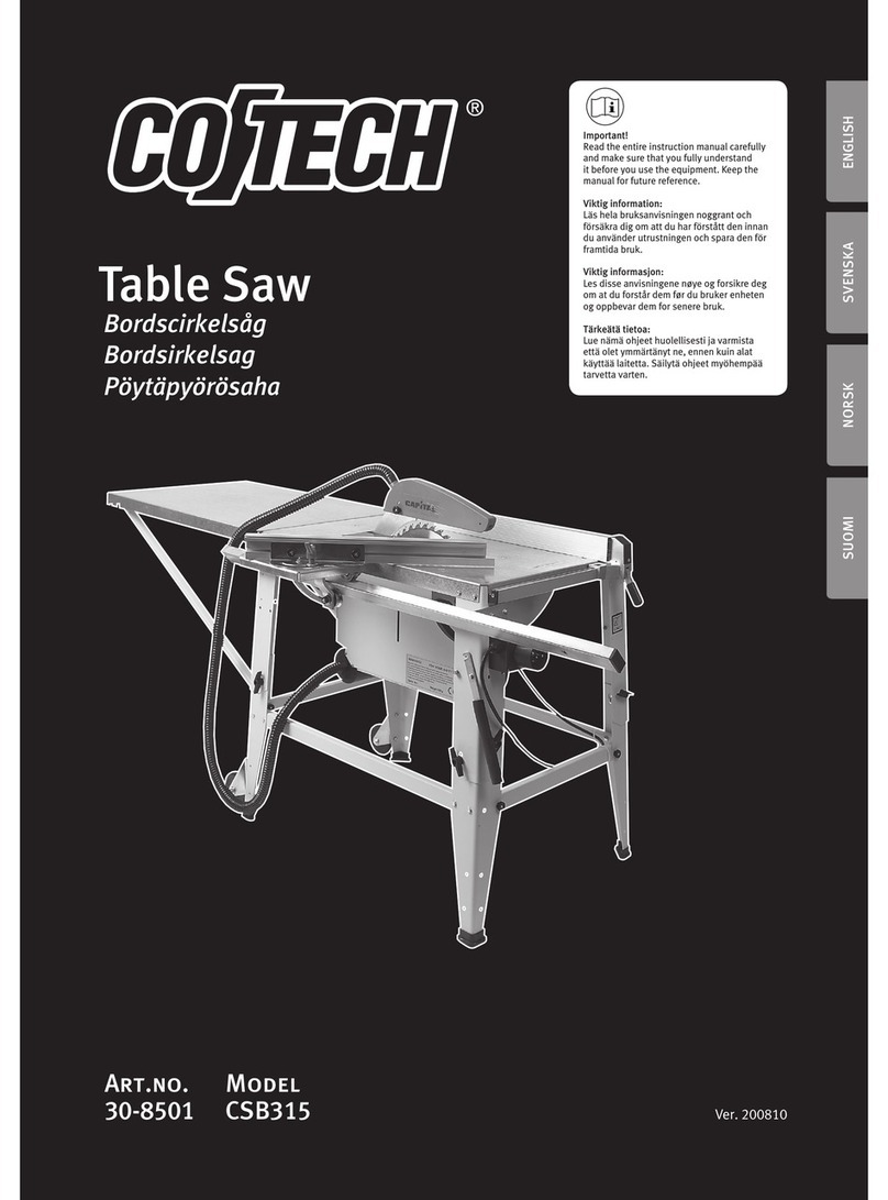 CO/Tech CSB315 User manual CO/Tech CSB315 User manual