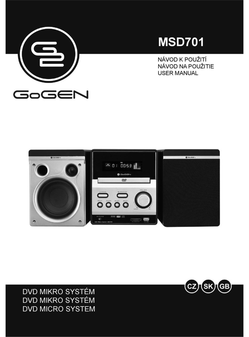 Gogen MSD701 user manual