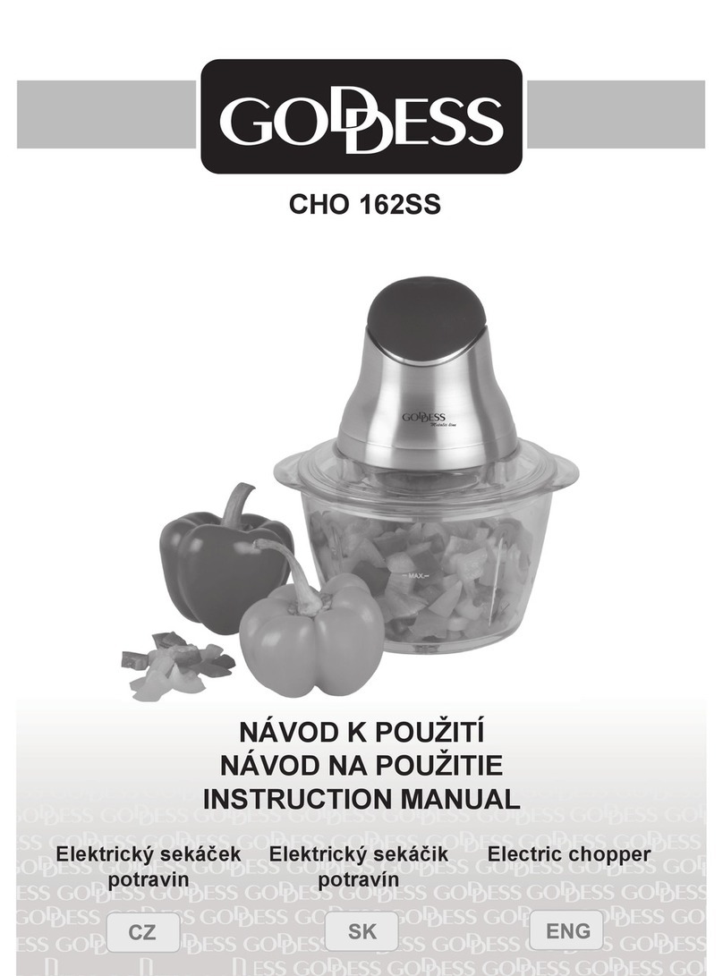 Goddess CHO 162SS instruction manual