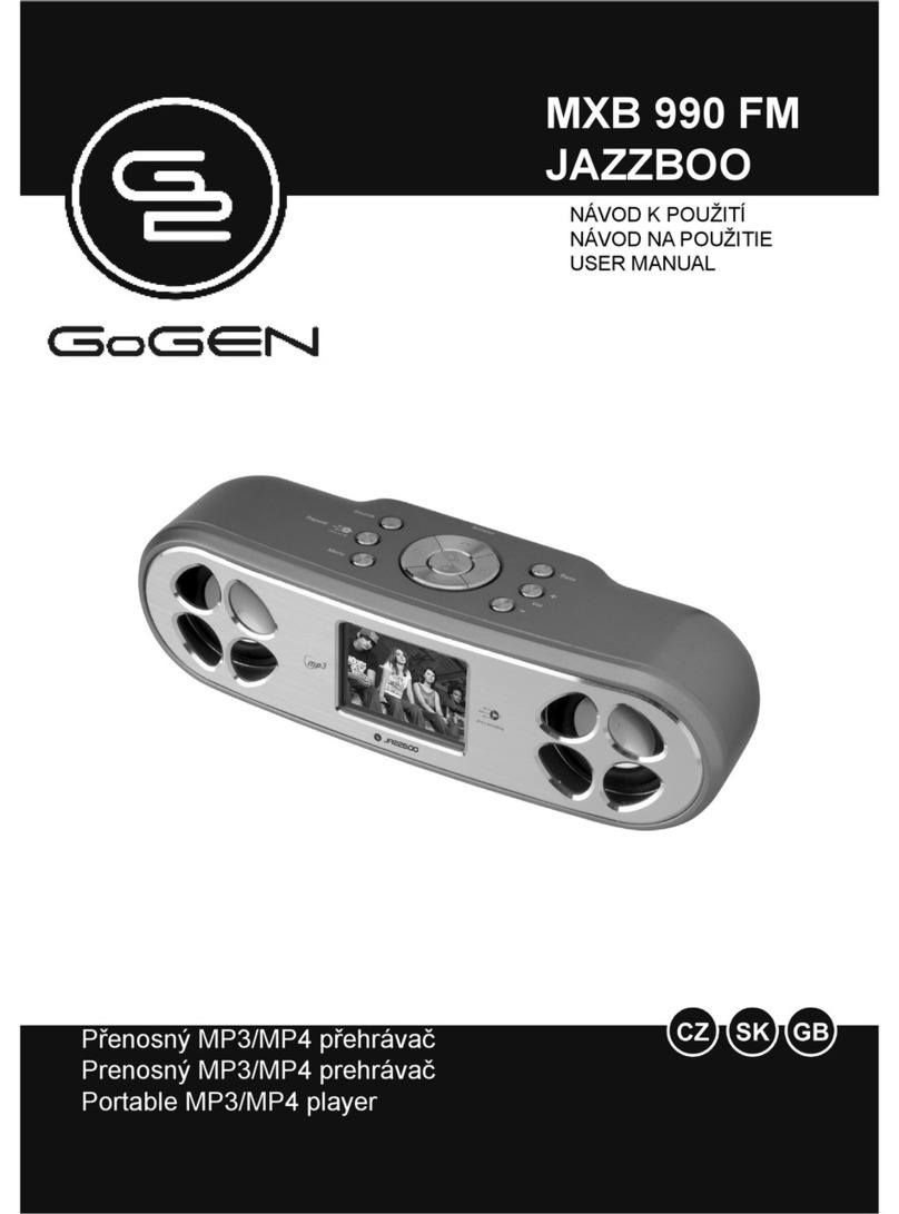 Gogen MXB 990 FM JAZZBOO user manual