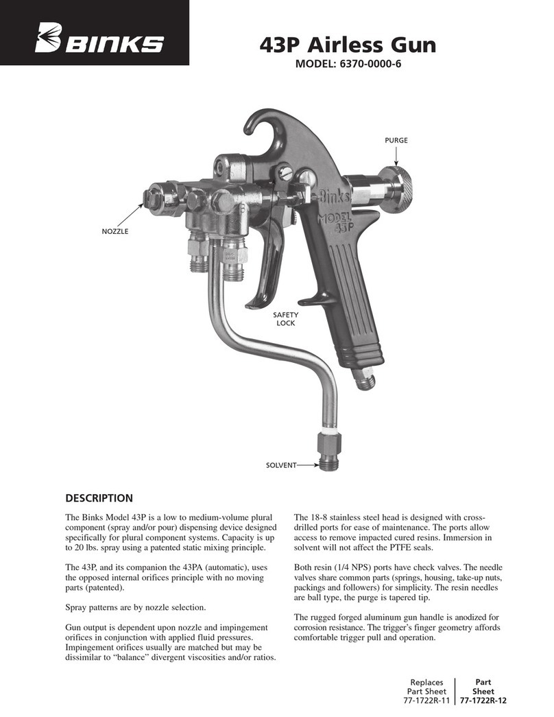 Binks 43P6370-0000-6 User manual
