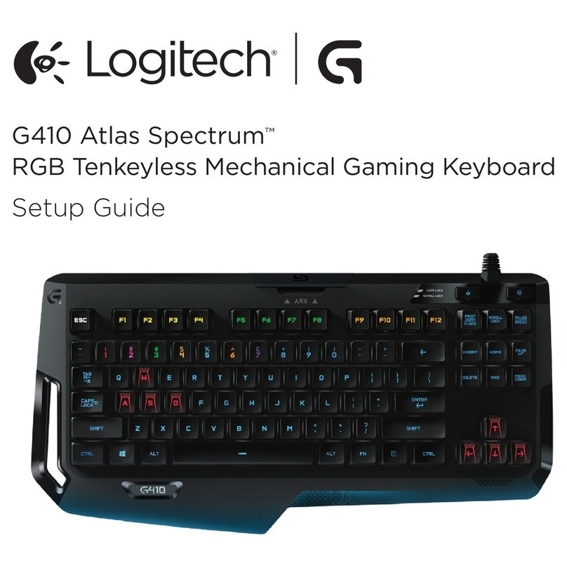 Logitech G410 Atlas Spectrum User manual Logitech G410 Atlas Spectrum User manual