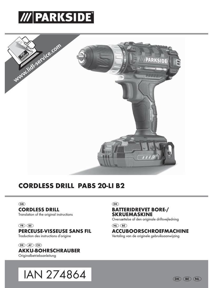 Parkside PABS 20-LI B2 Translation of the original instructions