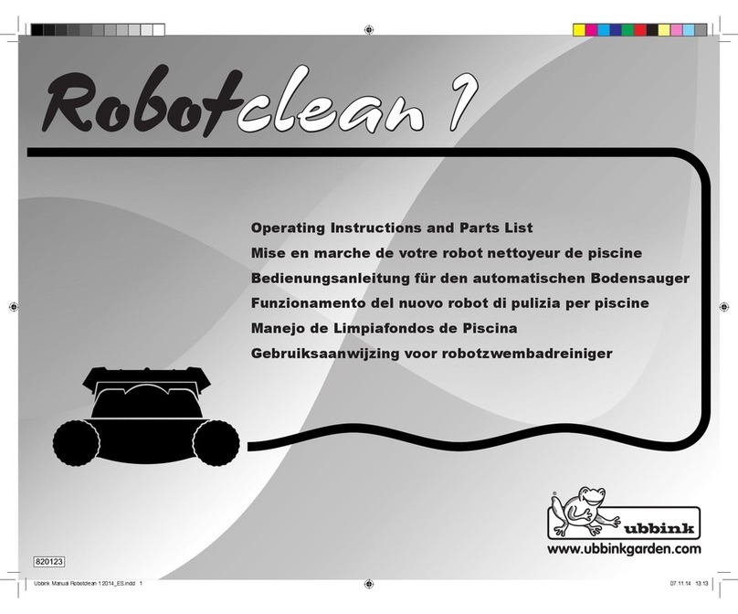 ubbink Robotclean Operating instructions and parts list