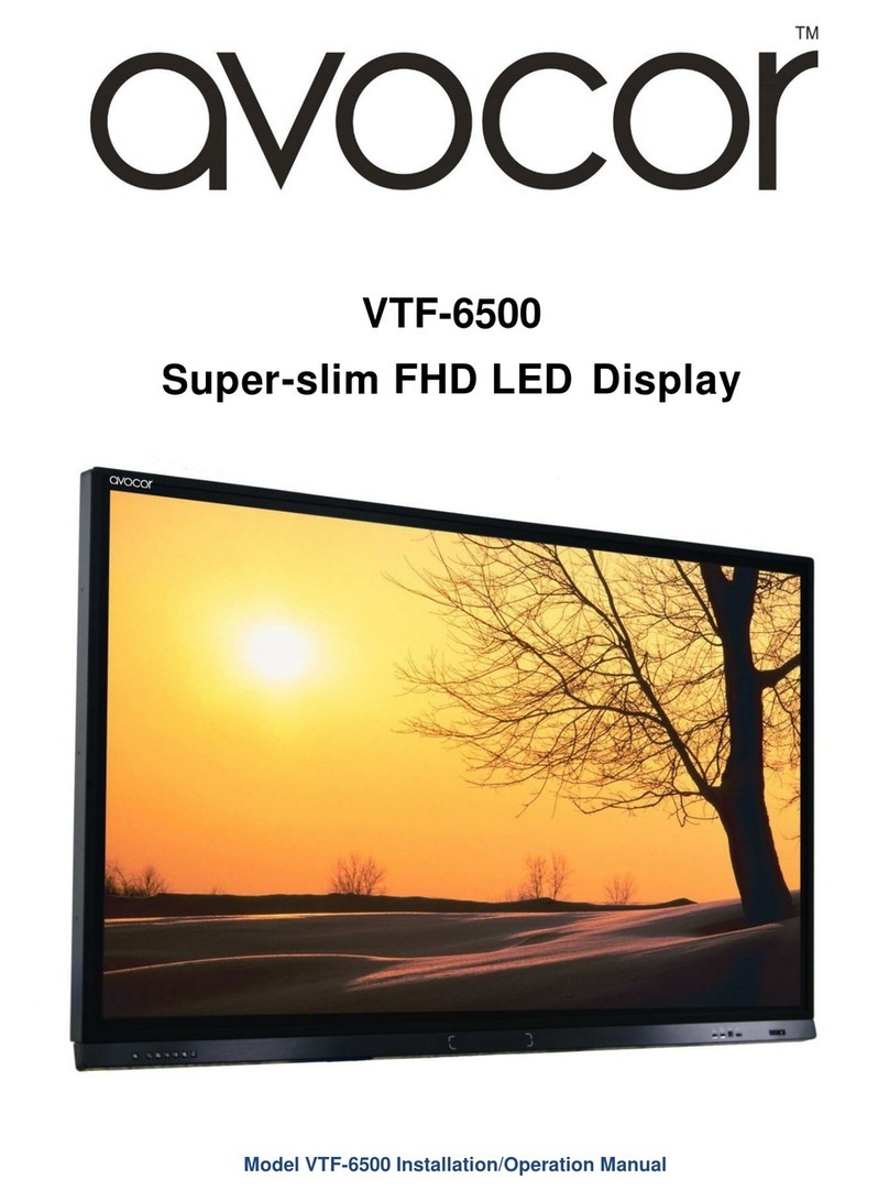 AVOCOR VTF-6500 User manual