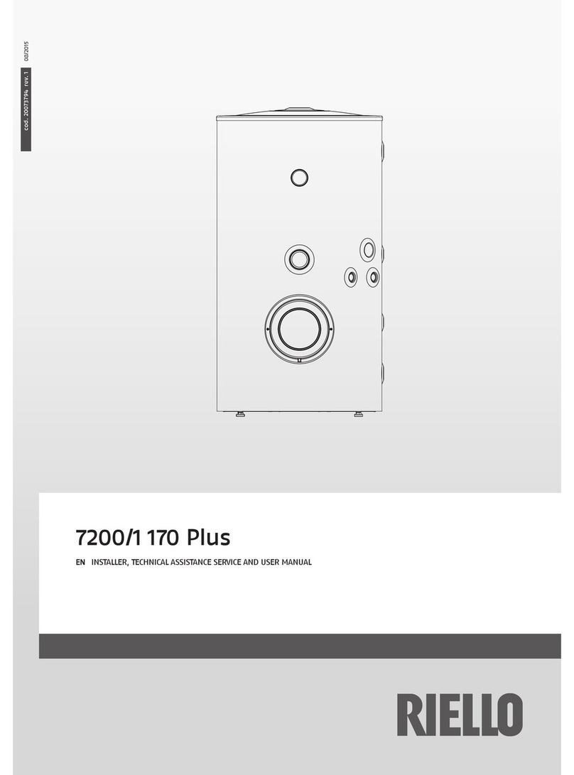 Riello 7200/1 170 Plus installer and user manual Riello 7200/1 170 Plus installer and user manual