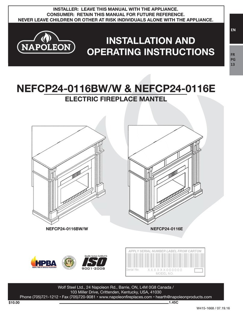Napoleon NEFCP24-0116BW/W User manual