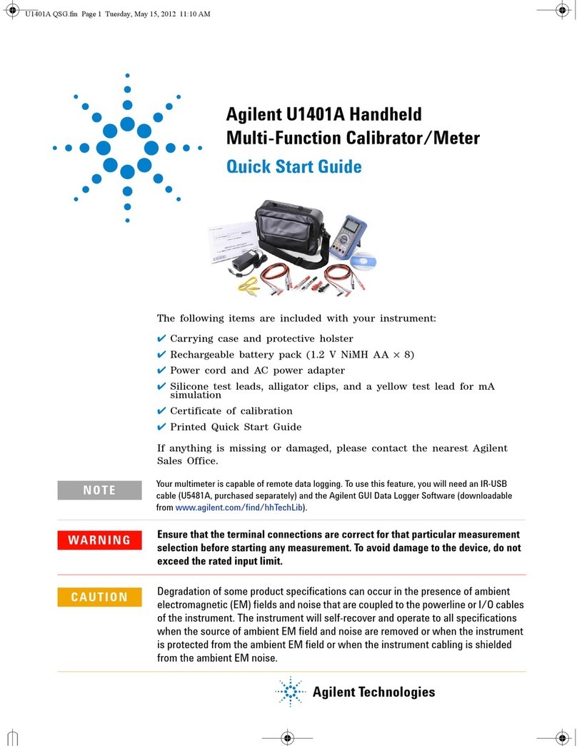 Agilent Technologies U1401A User manual