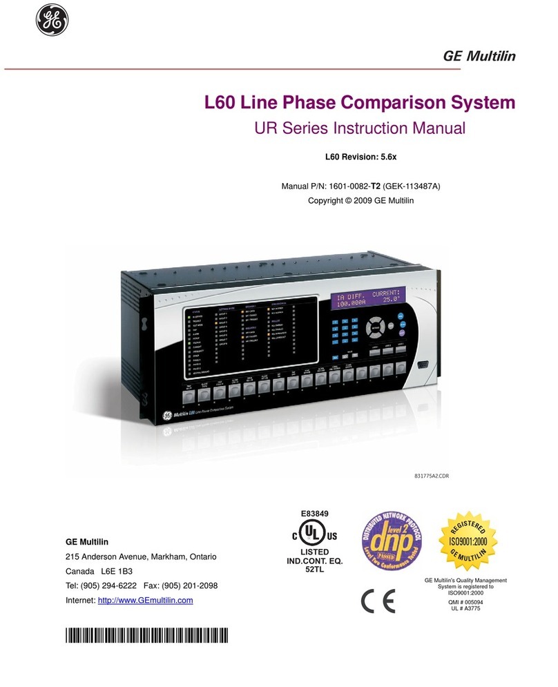GE UR series User manual