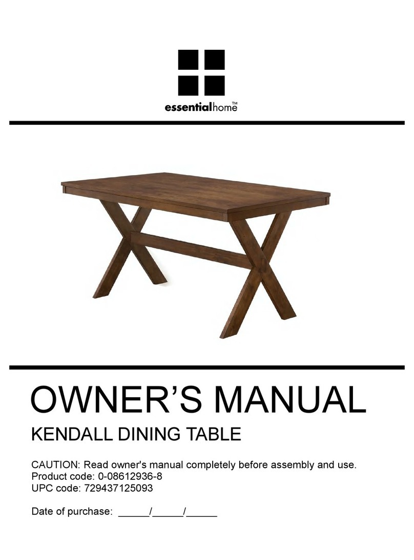 Essential Home 0-08612936-8 User manual Essential Home 0-08612936-8 User manual
