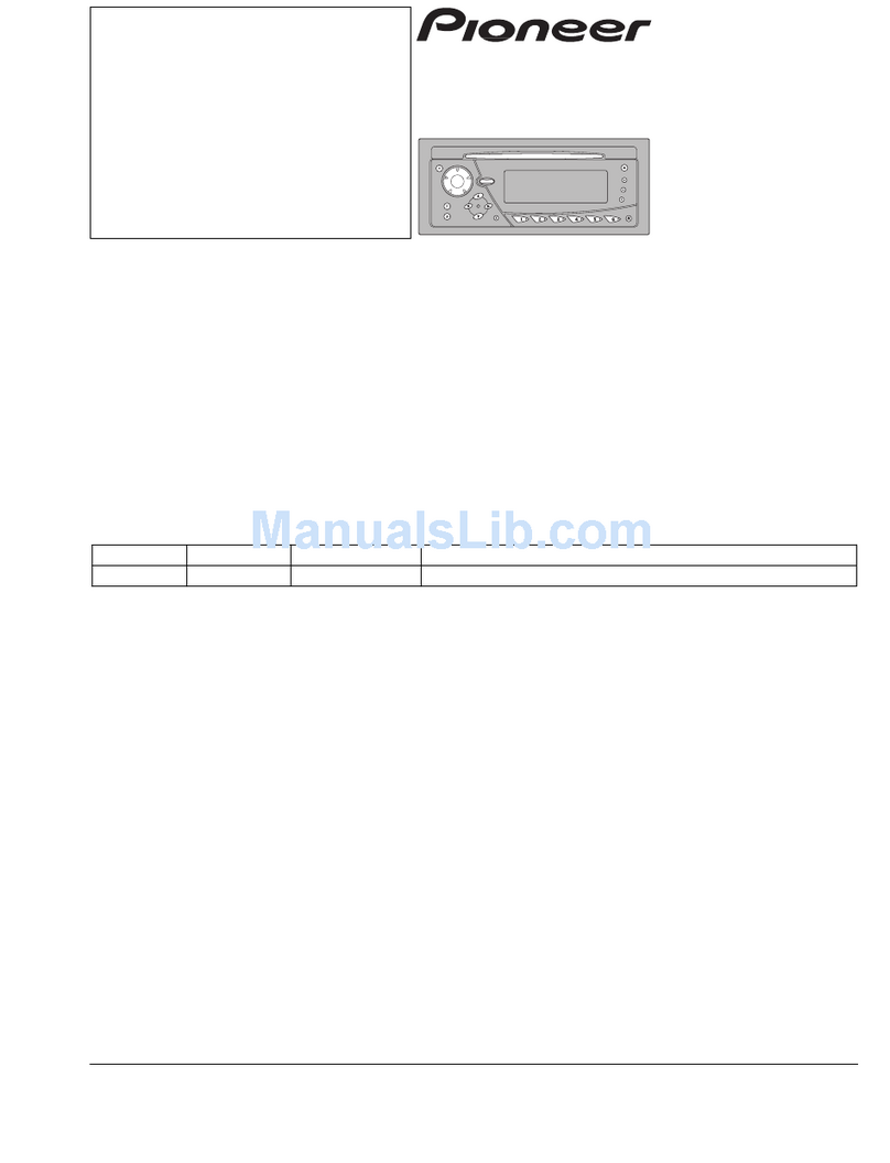 Pioneer DEH-P77DHX1M User manual
