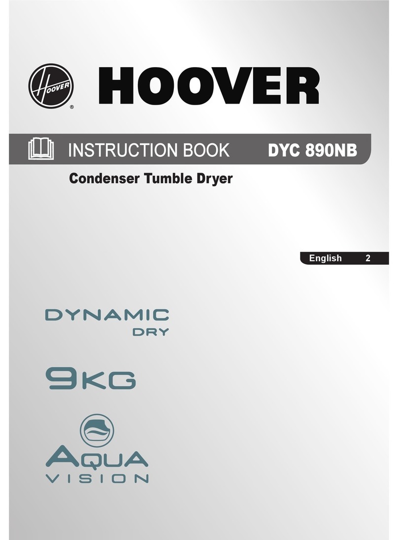 Hoover DYC 890NB User manual
