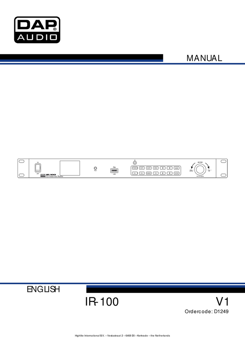 DAPAudio IR-100 manual