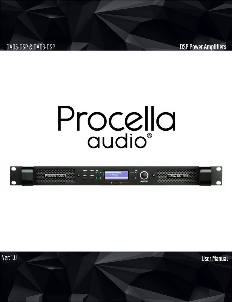 PROCELLA AUDIO DA05-DSP user manual