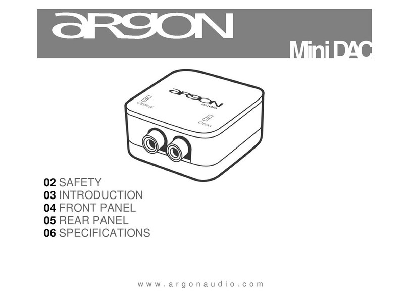 argon audio Mini DAC instruction manual