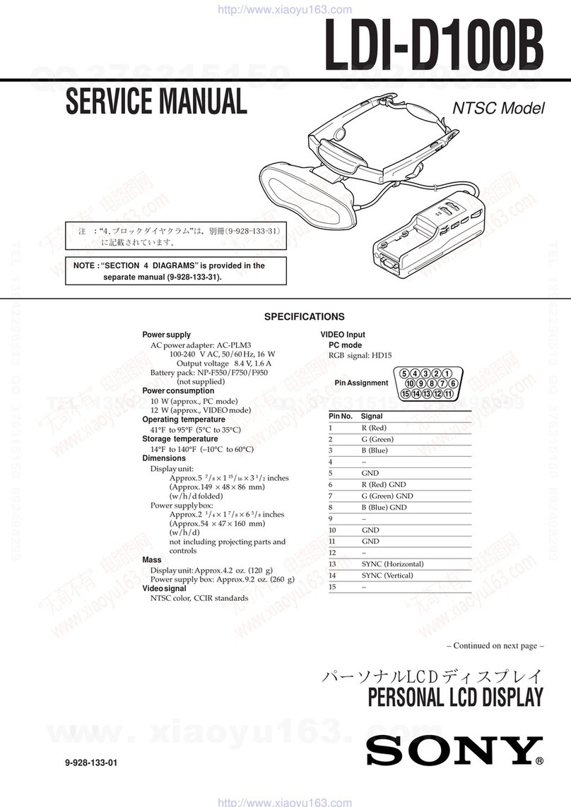 Sony LDI-D100B User manual