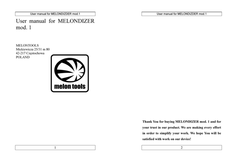 Melon tools MELONDIZER 1 User manual