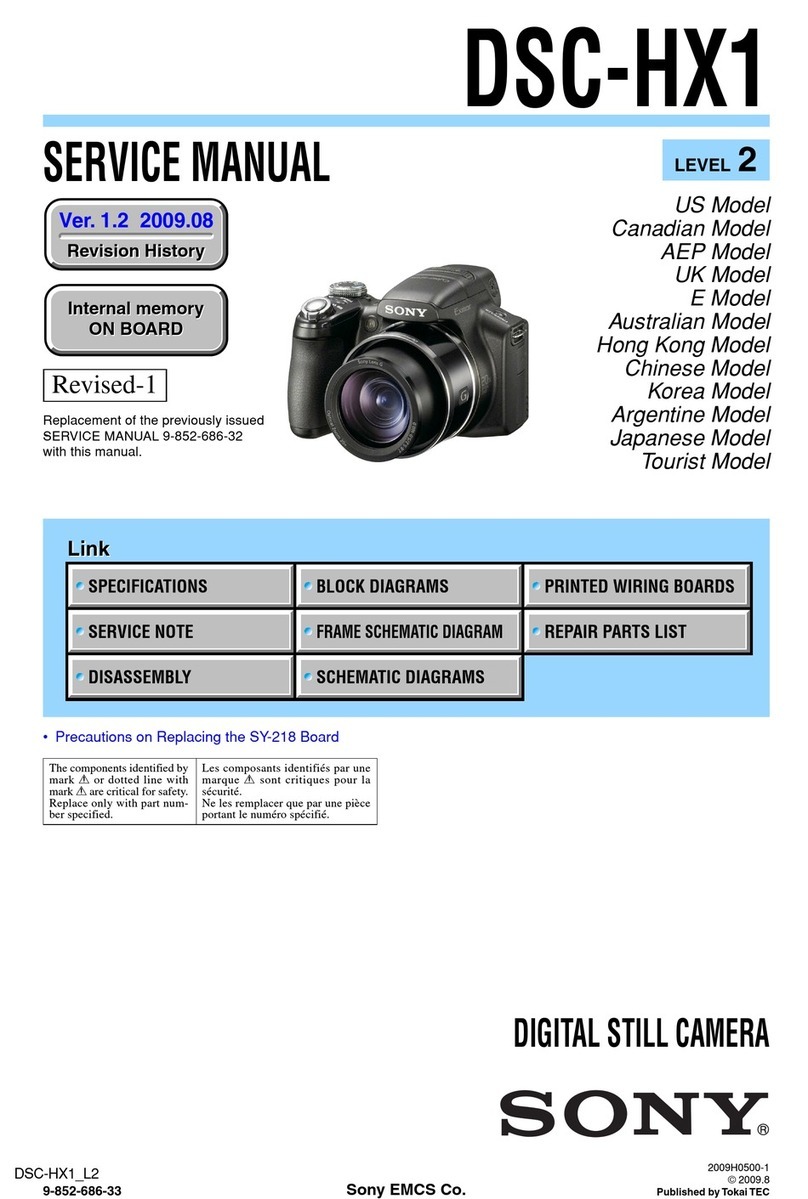 Sony DSC-HX1 Cyber-shot® Service manual