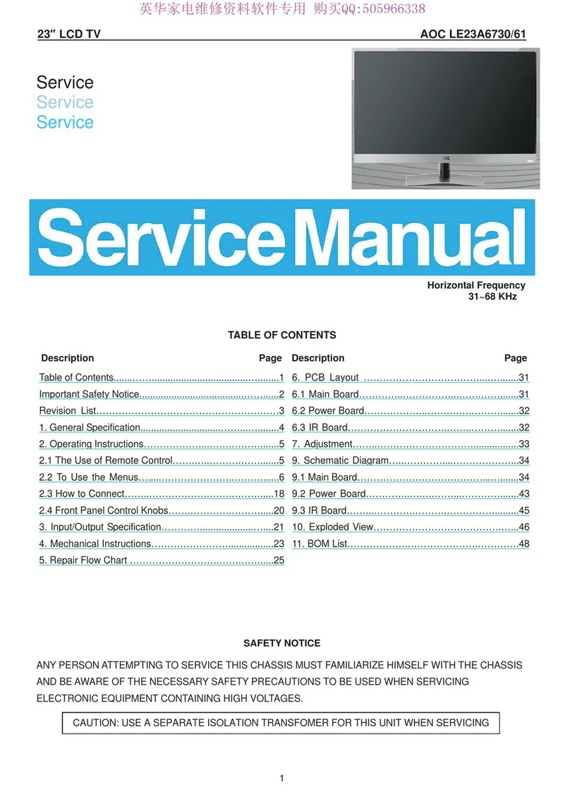AOC LE23A6730/61 User manual