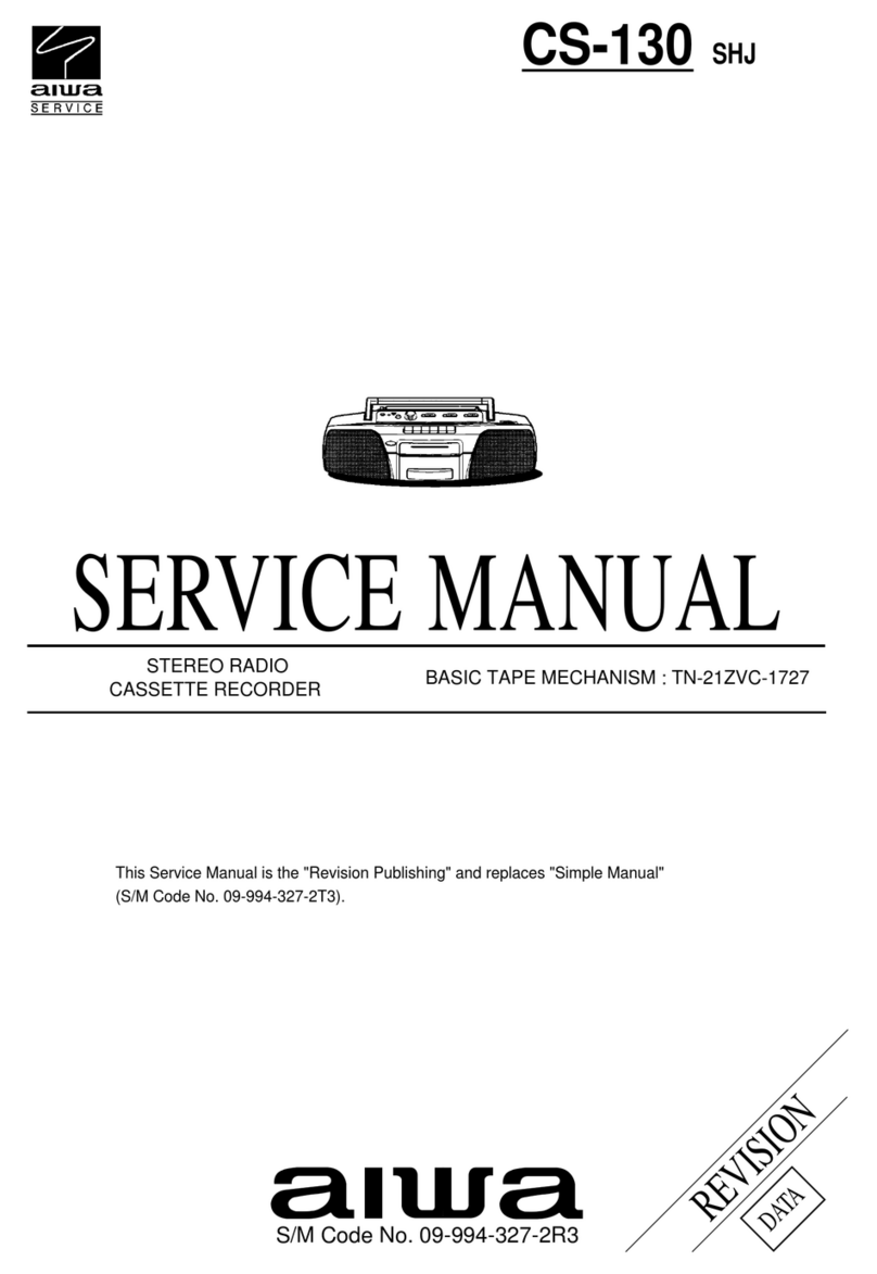 Aiwa CS-130 SHJ User manual