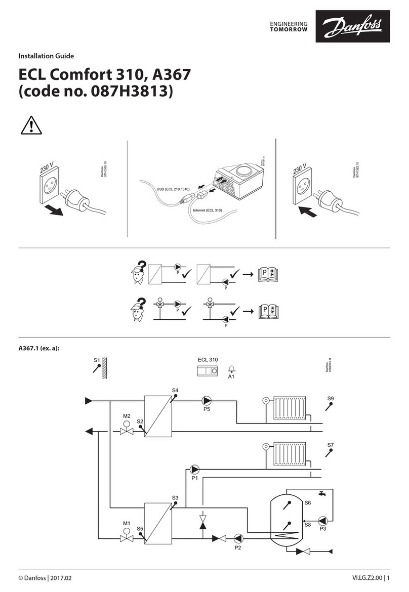 Danfoss ECL Comfort 310, A367 User manual