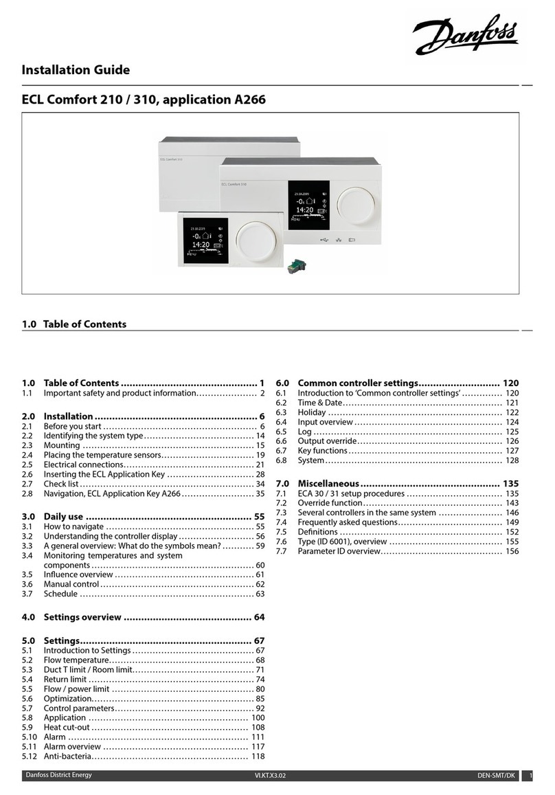 Danfoss ECL Comfort 210 User manual