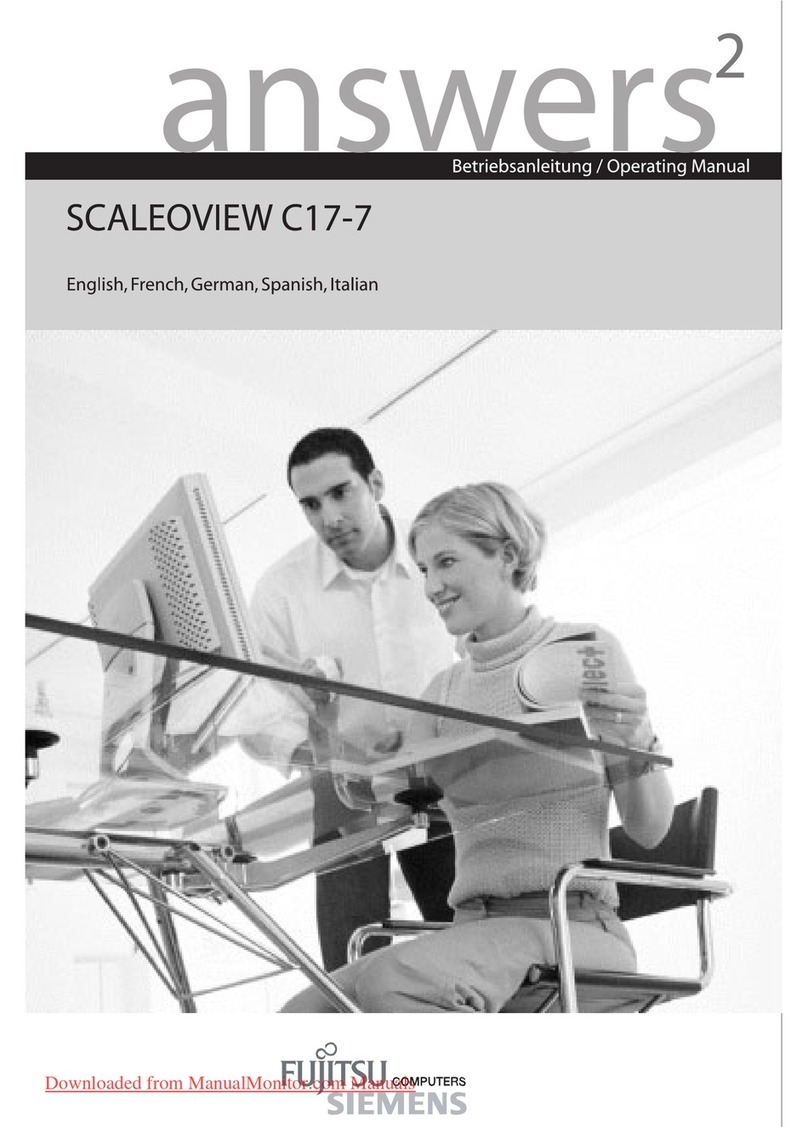 Fujitsu SCALEOVIEW C17-7 user manual