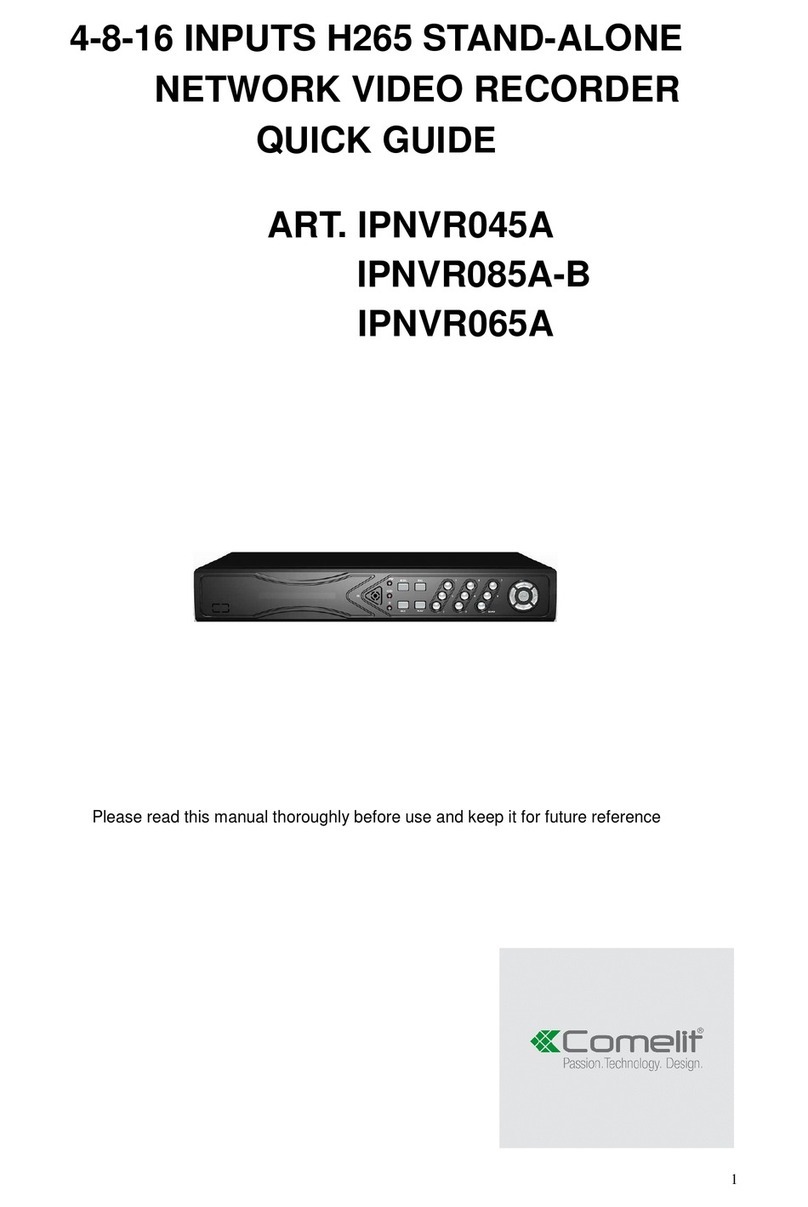 Comelit IPNVR045A quick guide