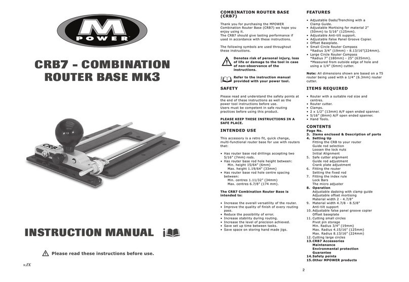 M-Power CRB7 instruction manual