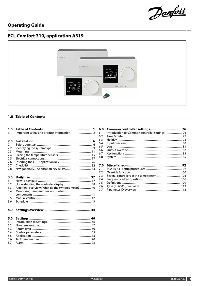 Danfoss ECL Comfort 310 User manual