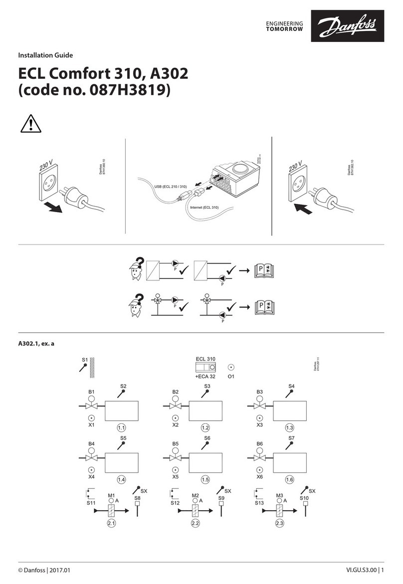 Danfoss ECL Comfort 310, A302 User manual
