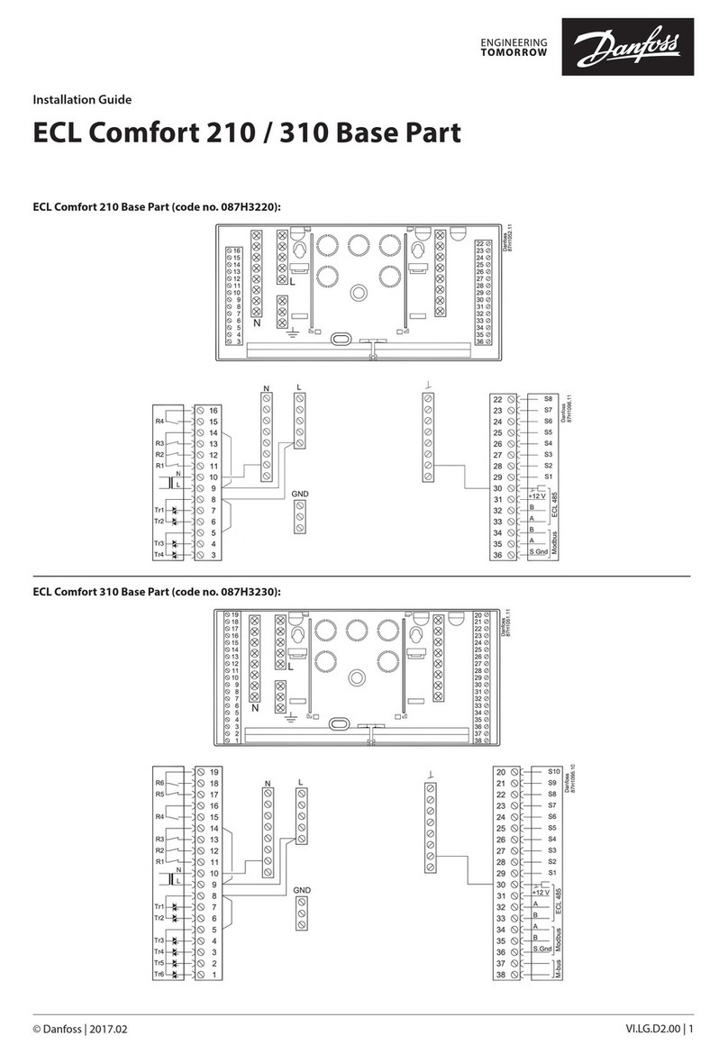 Danfoss ECL Comfort 210 installation guide