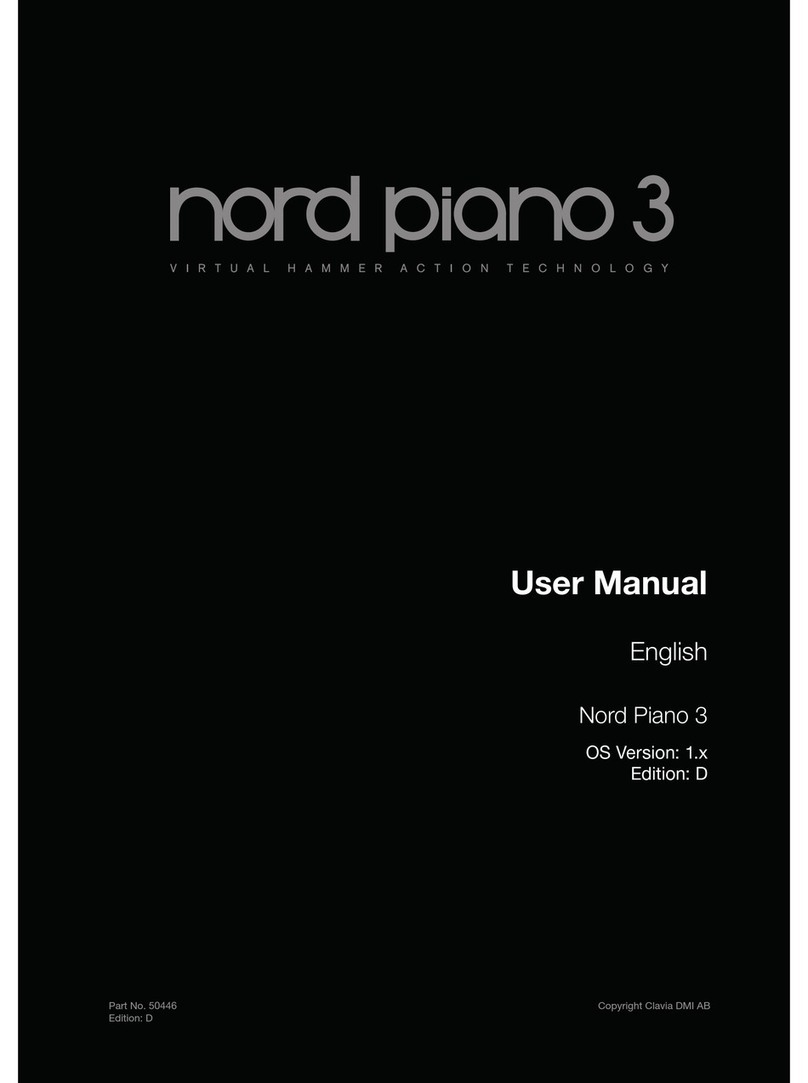 nord PIANO 3 user manual