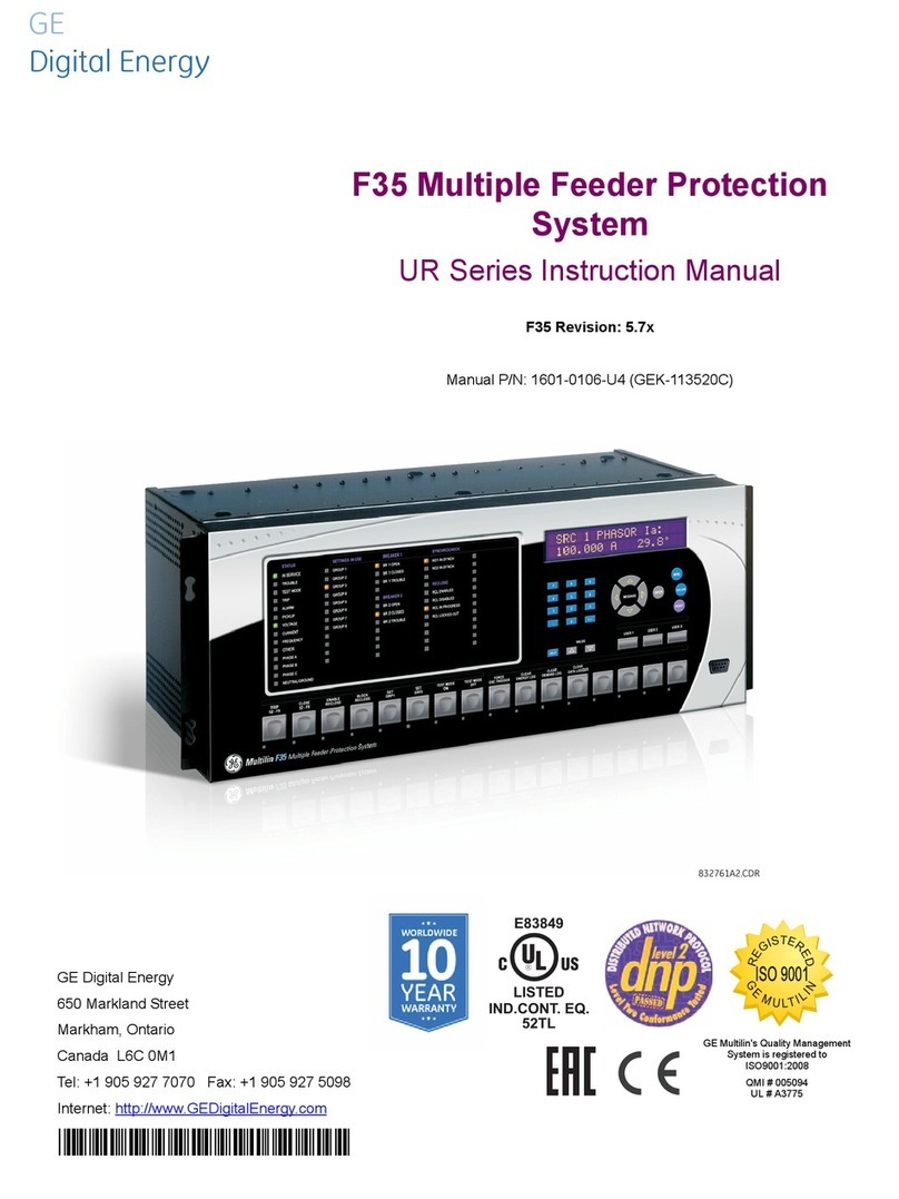 GE UR F35 Series User manual