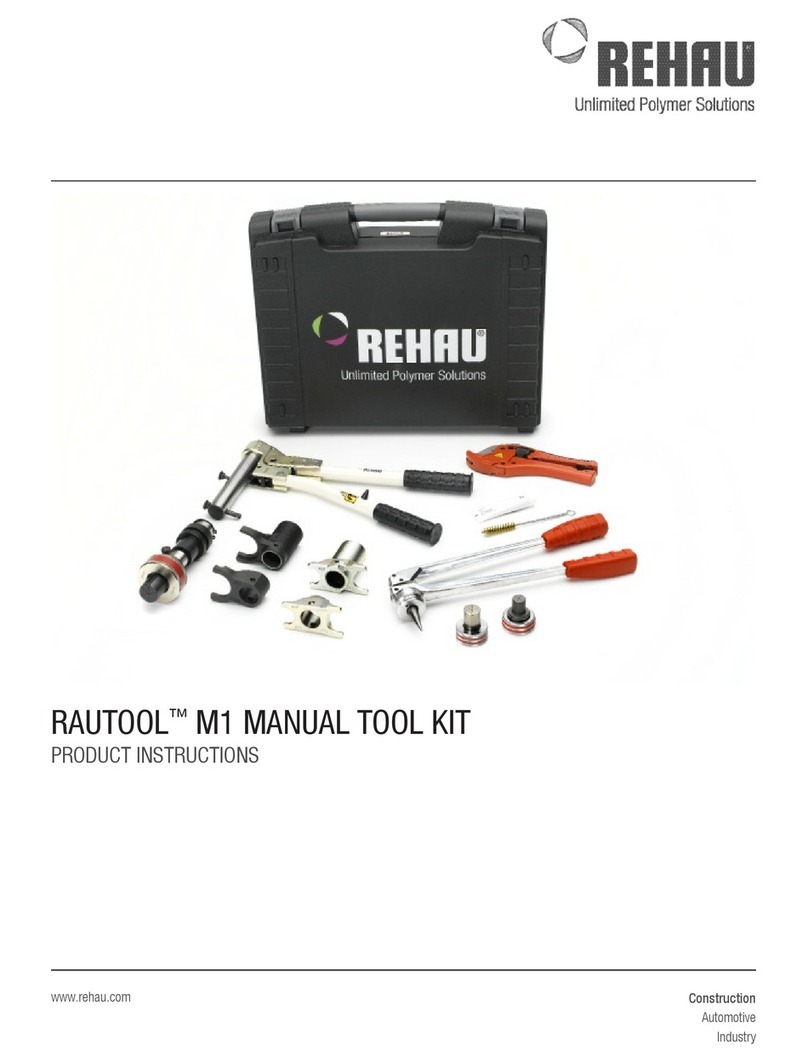 Rehau Rautool M1 Instruction sheet