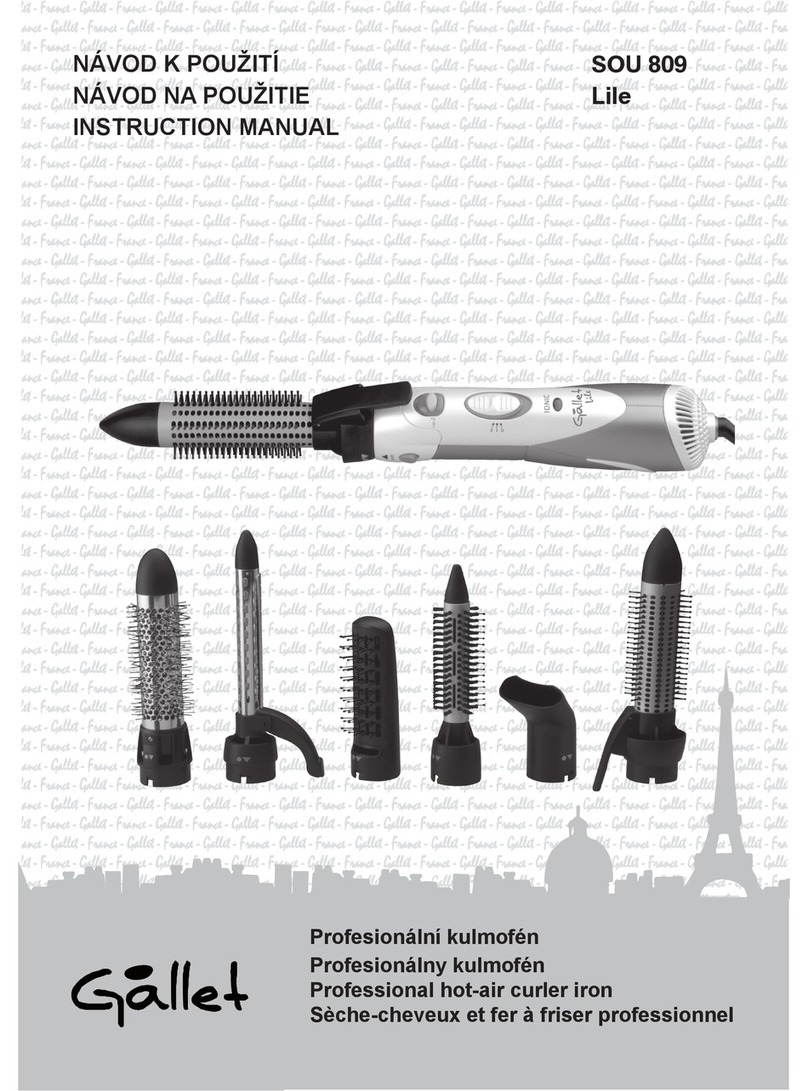 Gallet SOU 809 Lile instruction manual
